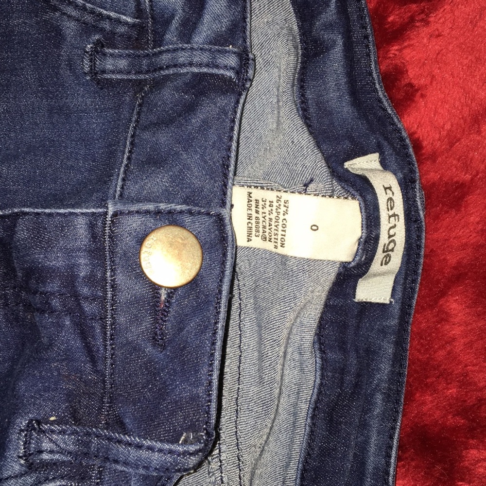size 0 Refuge ripped blue jeggings - Picture 3 of 3